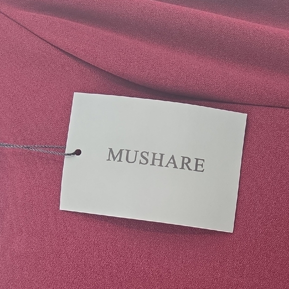 Chic Plum Maxi Dress With Dual Side Slits NWT - Picture 3 of 16